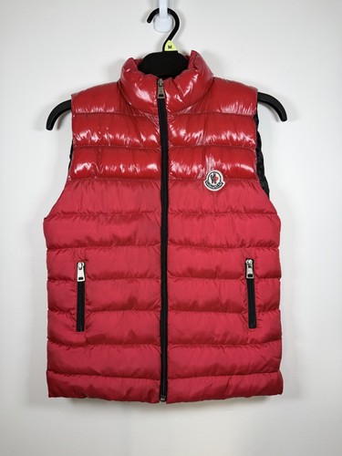 Moncler kids red puffer - puffer, gilet