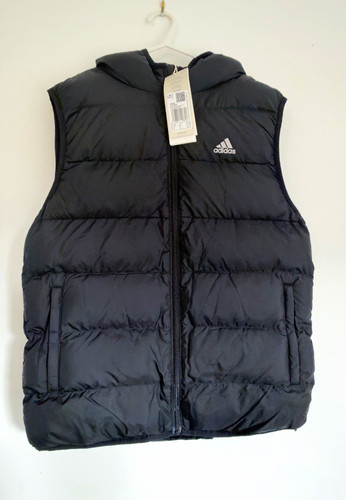 Adidas black hooded - hooded, puffer