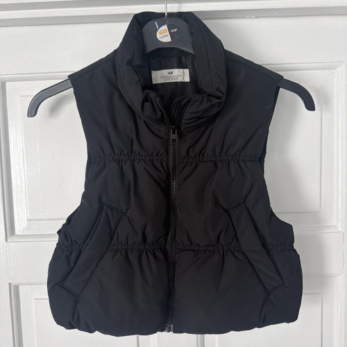 Black puffer gilet - black,