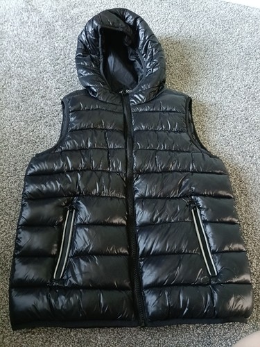 Boys black hooded body - black, warmer