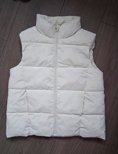 Primark white puffer - primark, gilet